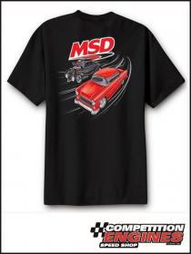 MSD-95116  MSD Racer T-Shirt Black 100% Preshrunk Cotton, (Medium)